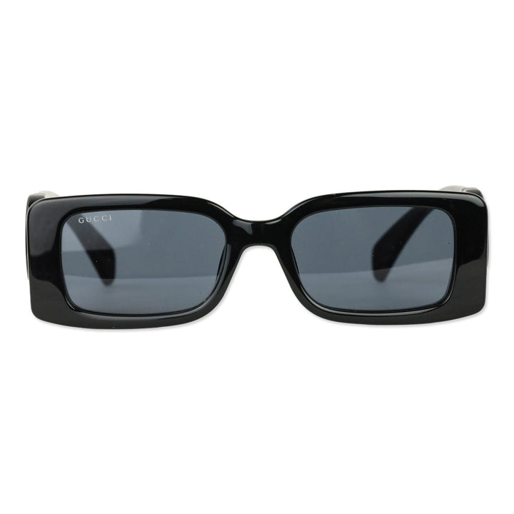 Gucci Black Monochrome GG Rectangle Sunglasses