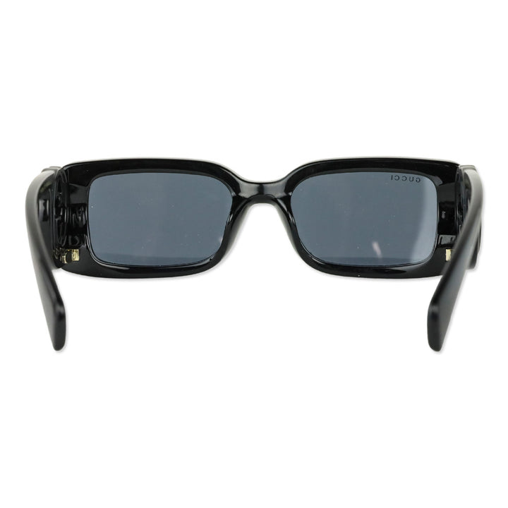 Gucci Black Monochrome GG Rectangle Sunglasses