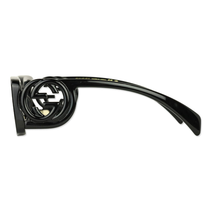 Gucci Black Monochrome GG Rectangle Sunglasses