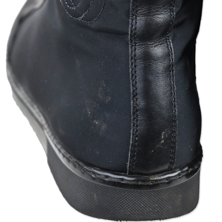 Gucci Black Nylon GG High-Top Sneakers