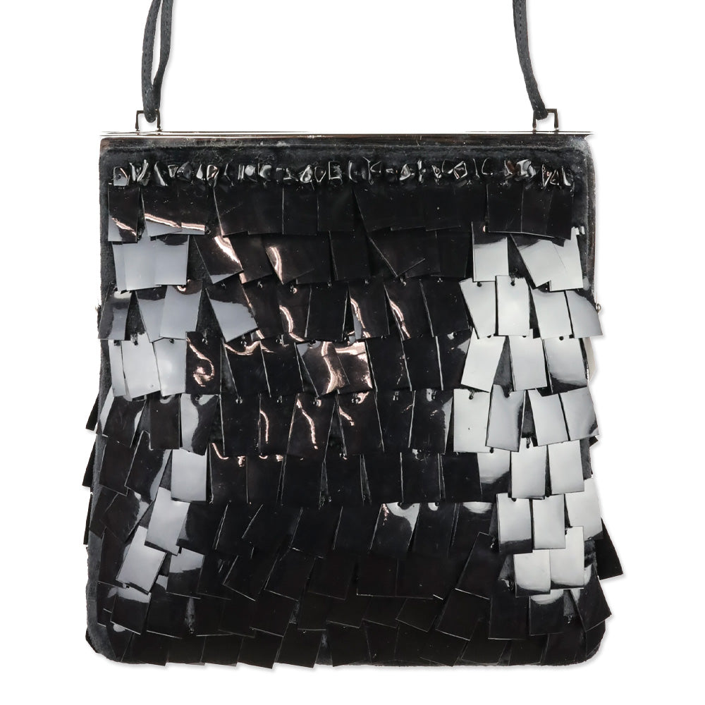 Gucci Black Sequin Square Mini Frame Bag