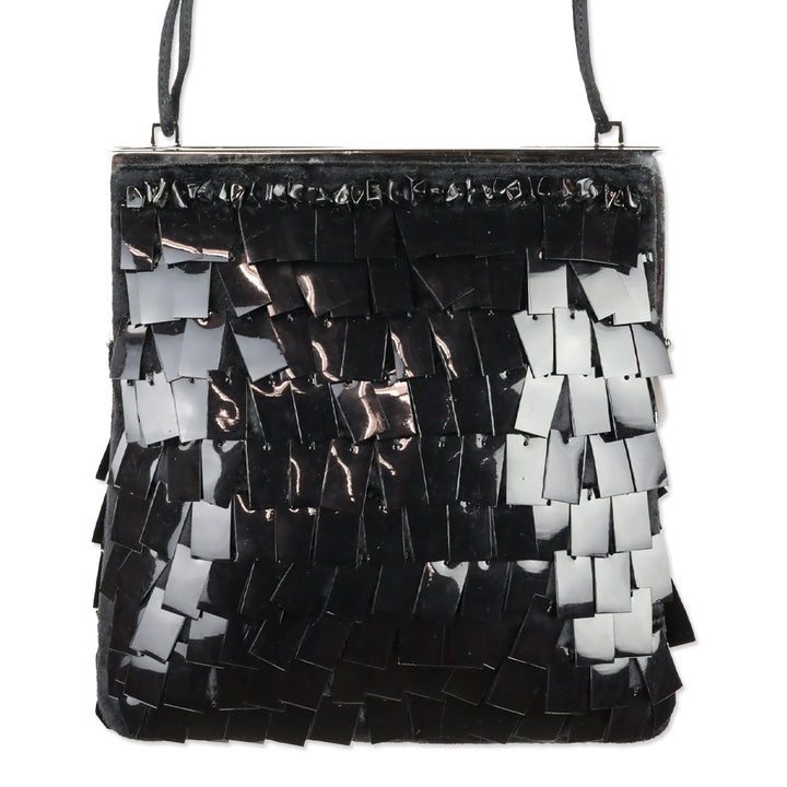 Gucci Black Sequin Square Mini Frame Bag