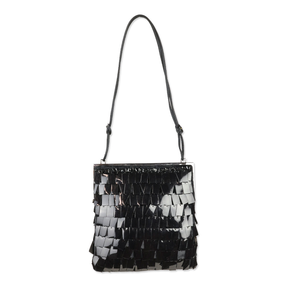 Gucci Black Sequin Square Mini Frame Bag