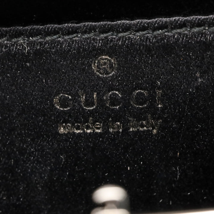 Gucci Black Sequin Square Mini Frame Bag