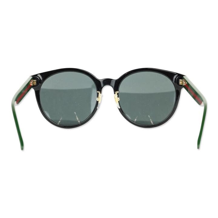 Gucci Black Web Accent GG0416SK Round Sunglasses