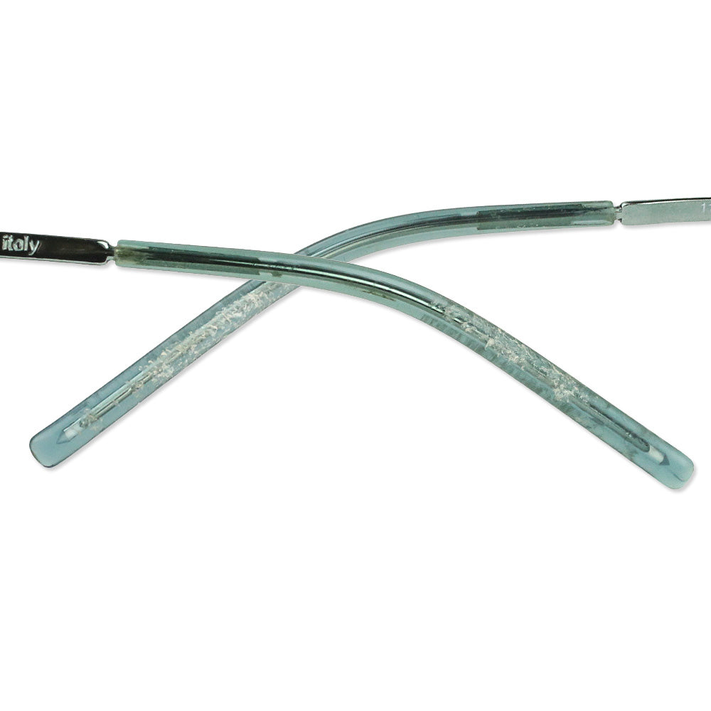 Gucci Blue Teal Gradient Rimless Wrap Sunglasses