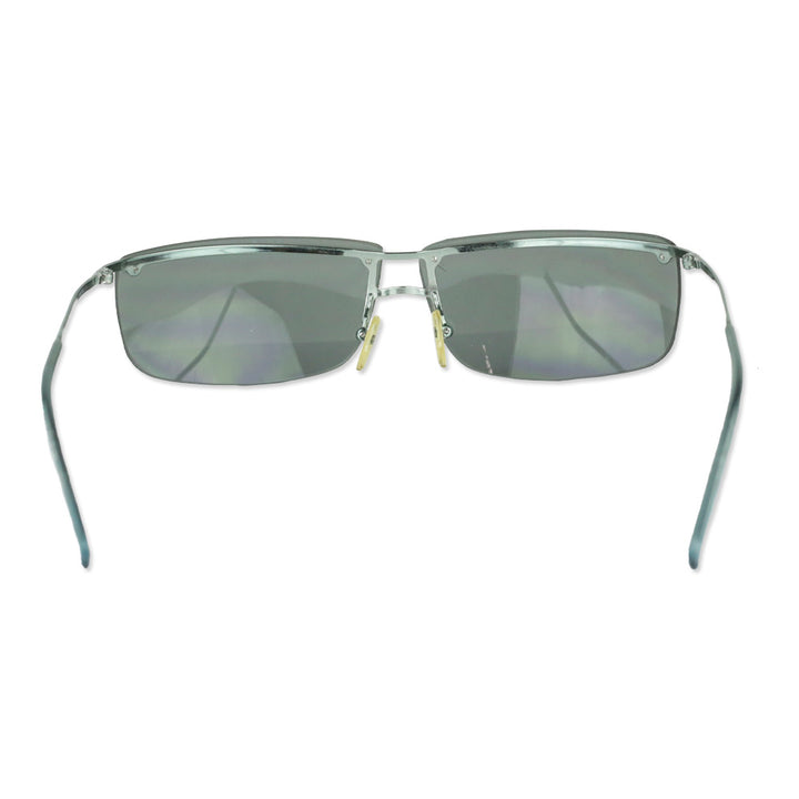 Gucci Blue Teal Gradient Rimless Wrap Sunglasses