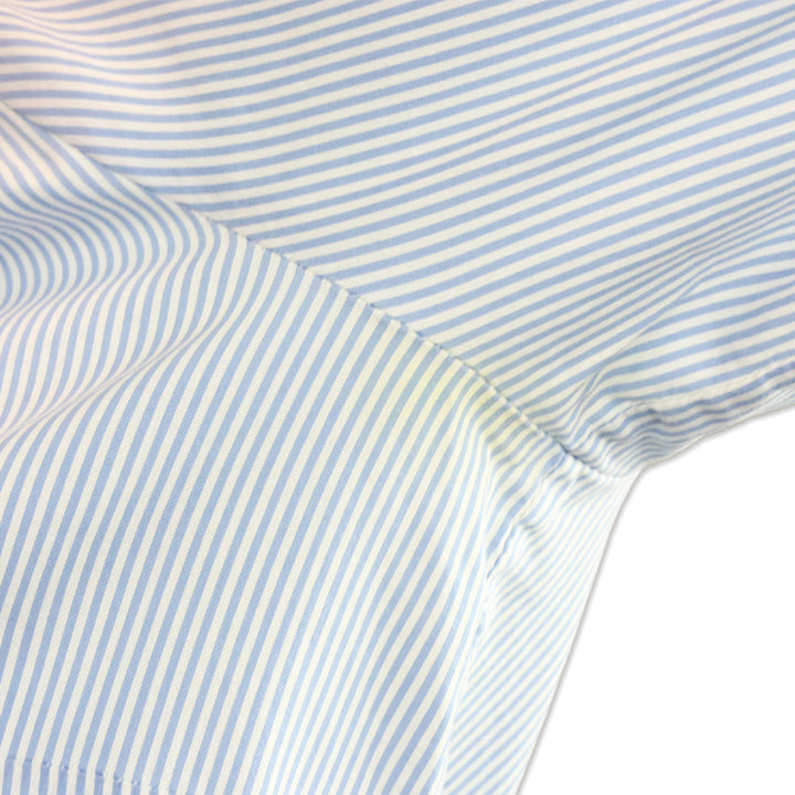 Gucci Blue/White Striped Stretch Cotton Button Up Shirt