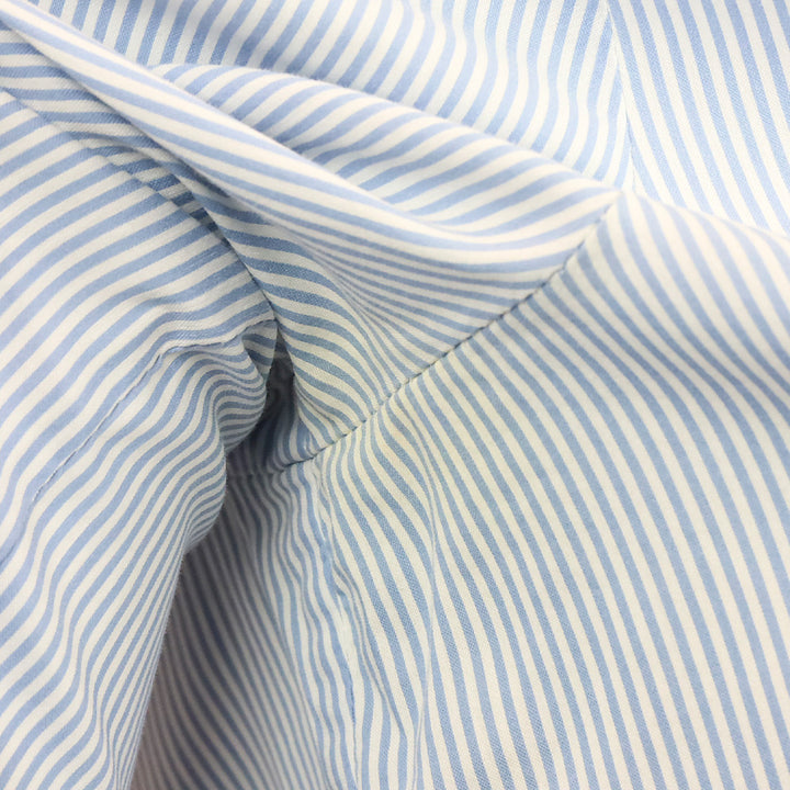Gucci Blue/White Striped Stretch Cotton Button Up Shirt