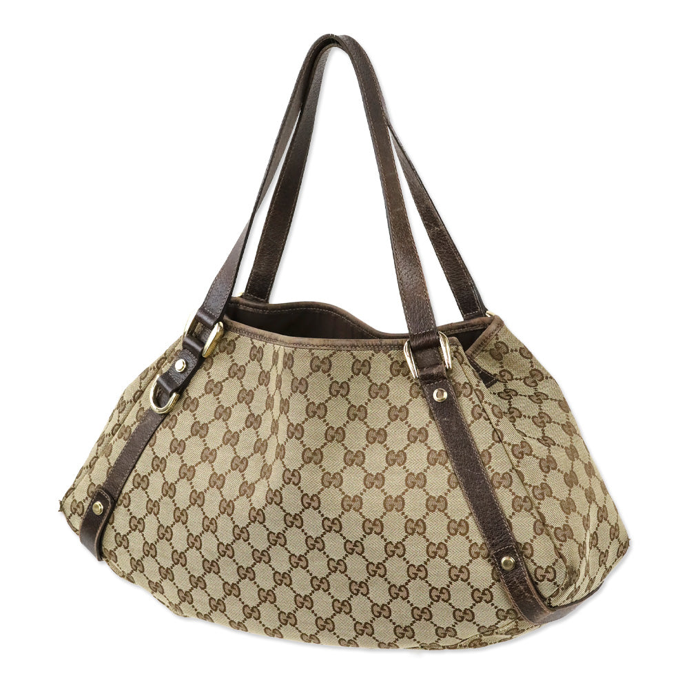 Gucci Brown GG Canvas Medium Abbey Tote