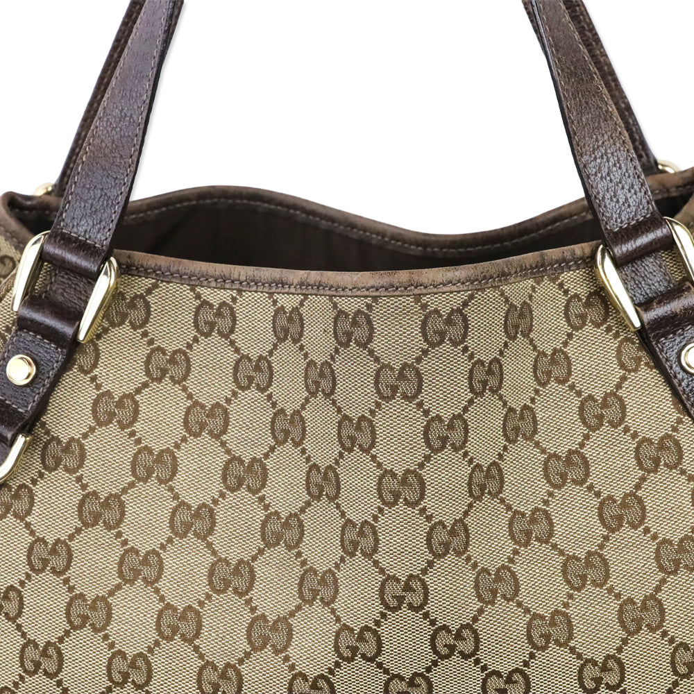 Gucci Brown GG Canvas Medium Abbey Tote