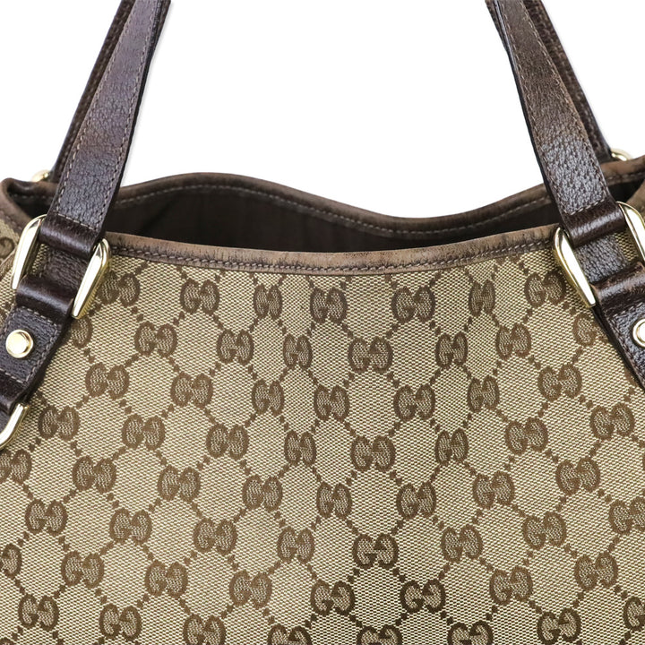 Gucci Brown GG Canvas Medium Abbey Tote