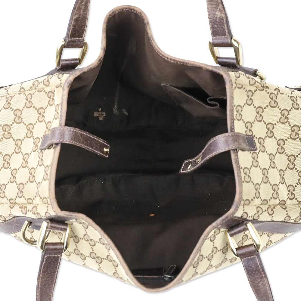 Gucci Brown GG Canvas Medium Abbey Tote