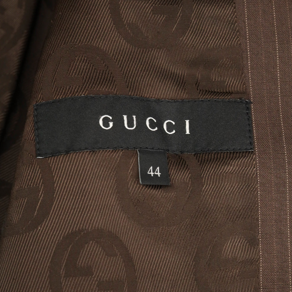 Gucci Brown Pinstripe Blazer