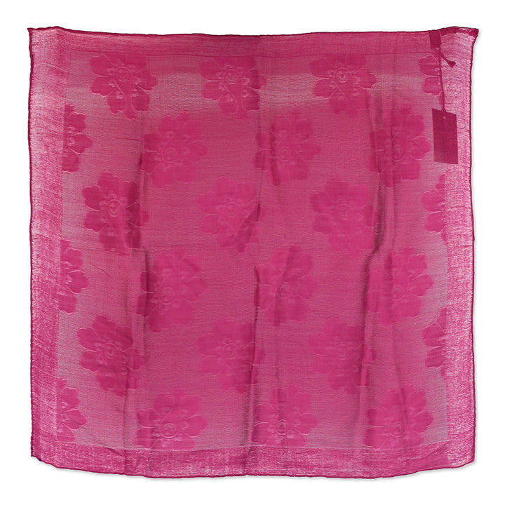 Gucci Burgundy Jacquard Silk Scarf