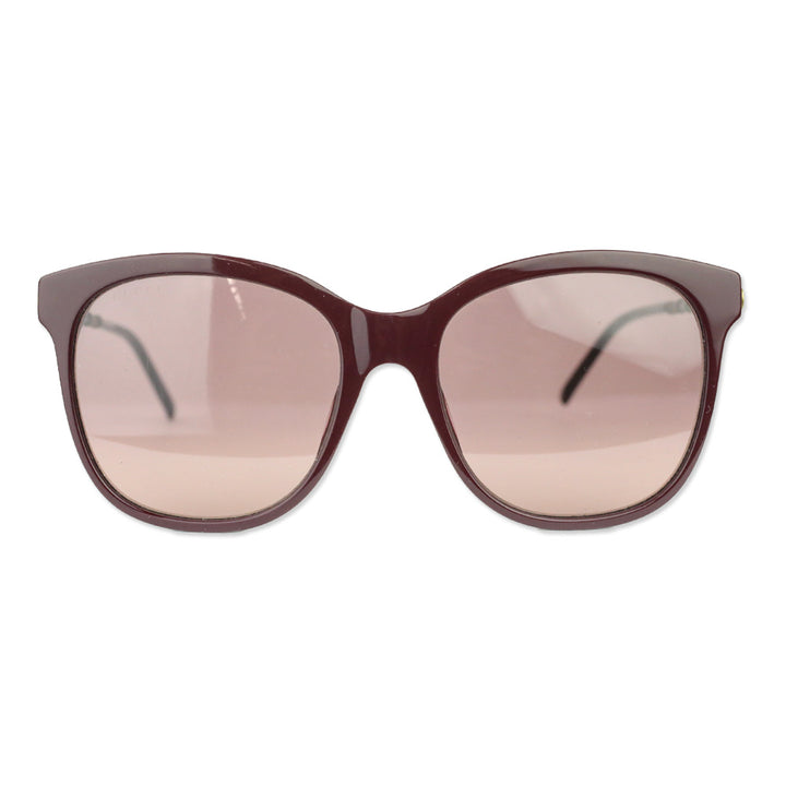Gucci Burgundy Oversized Square Sunglasses