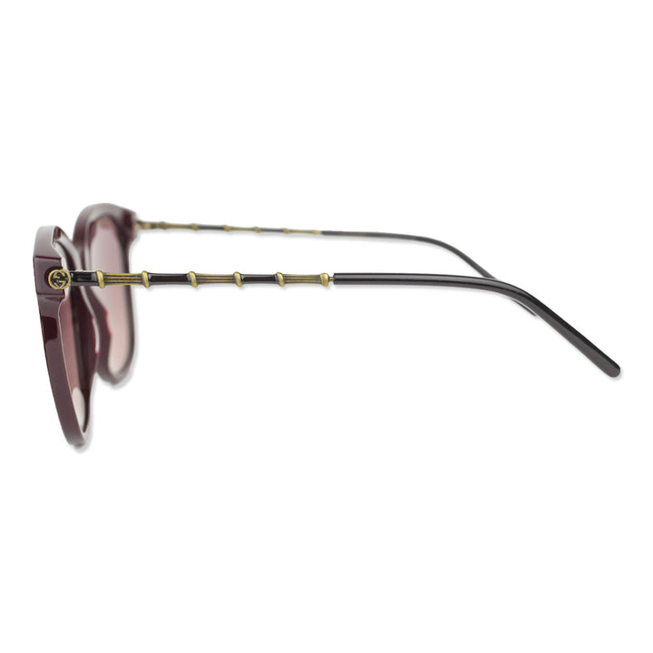 Gucci Burgundy Oversized Square Sunglasses