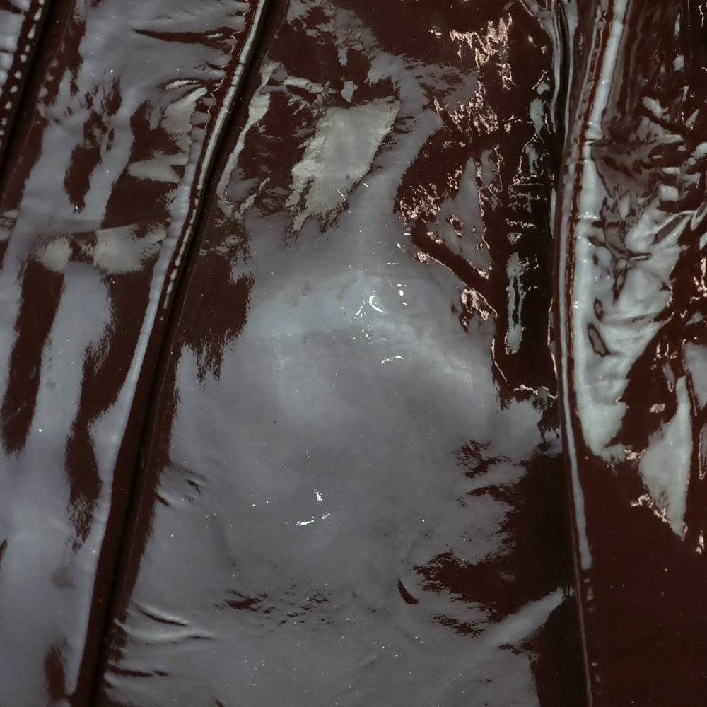 Gucci Burgundy Patent Leather Hysteria Large Hobo Bag