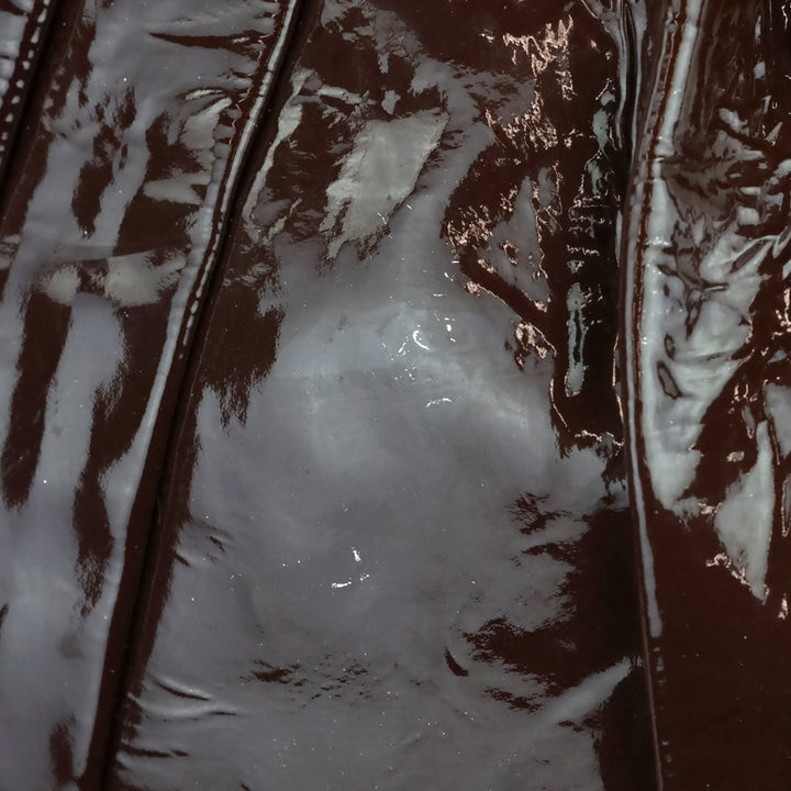 Gucci Burgundy Patent Leather Hysteria Large Hobo Bag