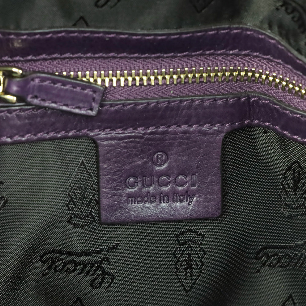 Gucci Burgundy Patent Leather Hysteria Large Hobo Bag