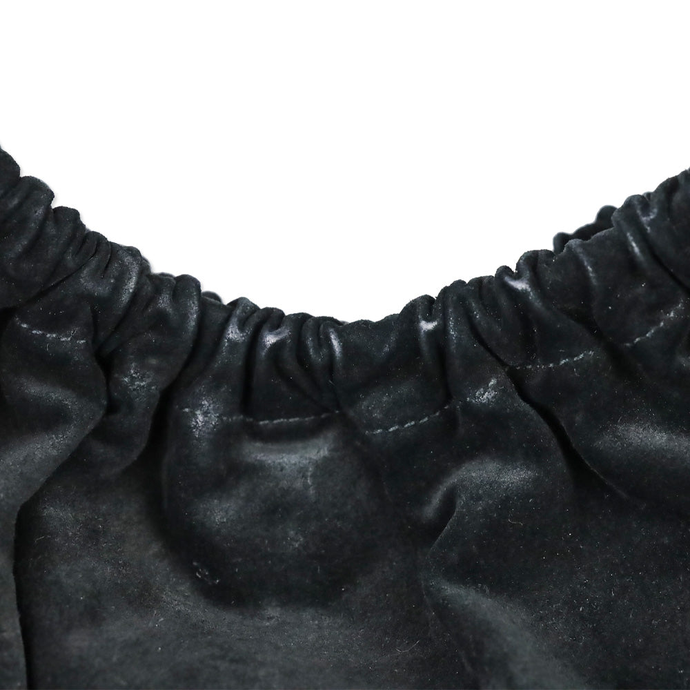 Gucci By Tom Ford Vintage Black Suede Ruched Shoulder Bag