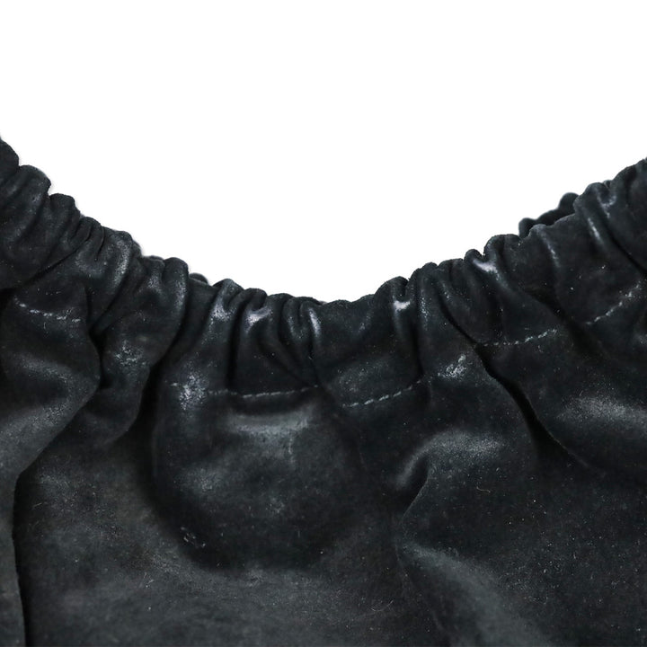 Gucci By Tom Ford Vintage Black Suede Ruched Shoulder Bag