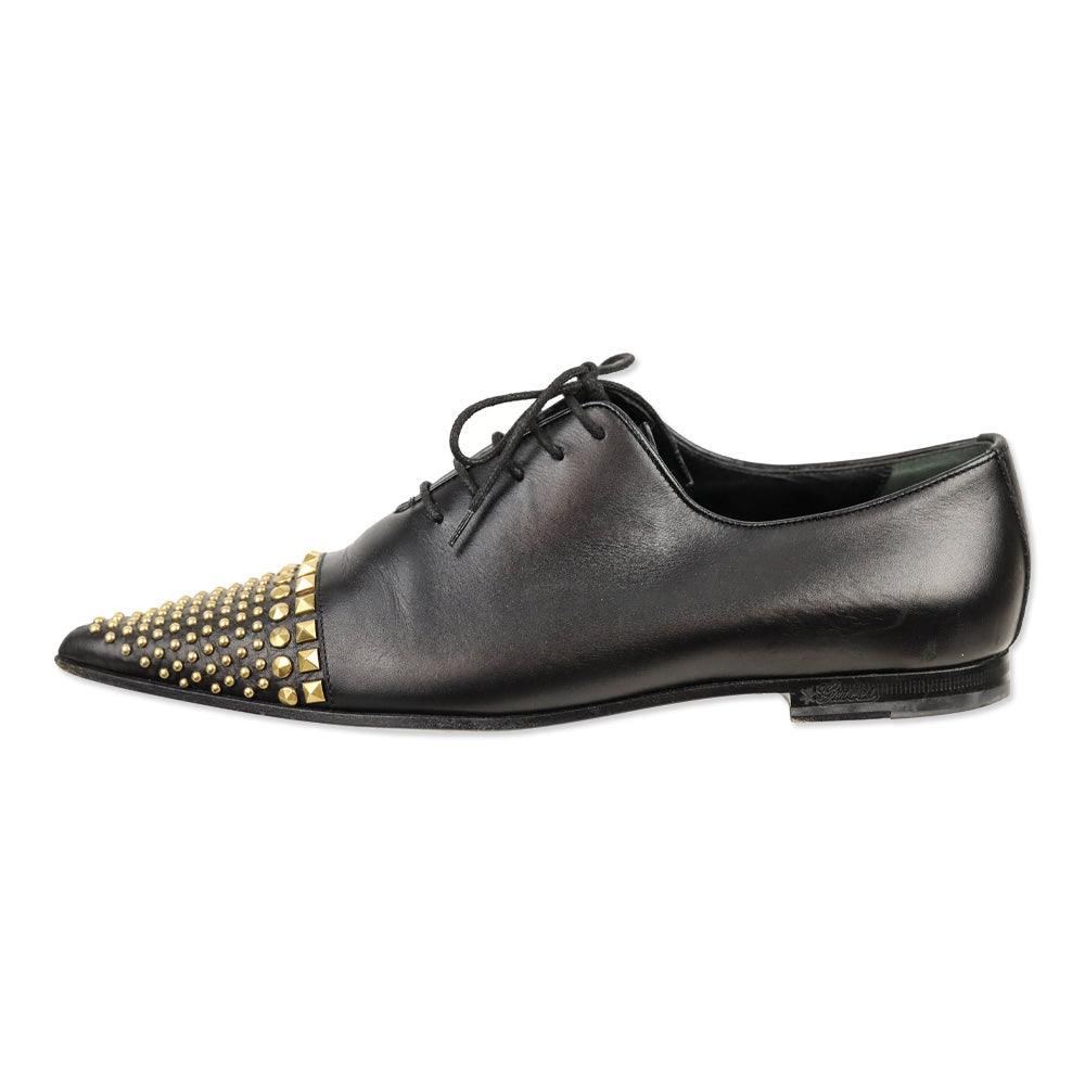 Gucci Cirano Lux Nero Derby Shoes