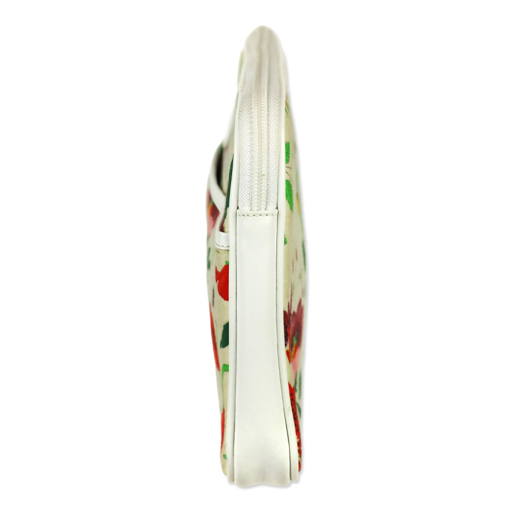 Gucci Floral Flora/Garden Canvas/Leather Trim Clutch