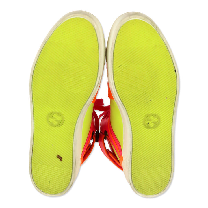 Gucci Fluo Matt Neon Multicolor High Top Sneakers