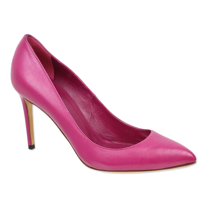 Gucci Fuchsia Leather Pointed Toe Pumps