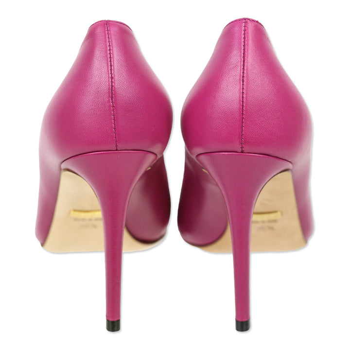 Gucci Fuchsia Leather Pointed Toe Pumps