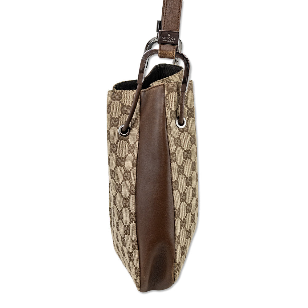 Gucci GG Canvas Drawstring Shoulder Bag