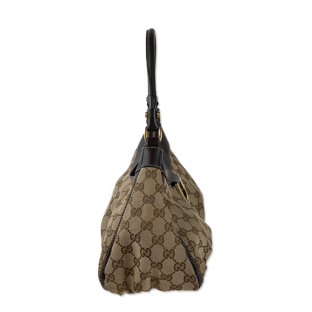 Gucci GG Canvas Medium Abbey Hobo Bag