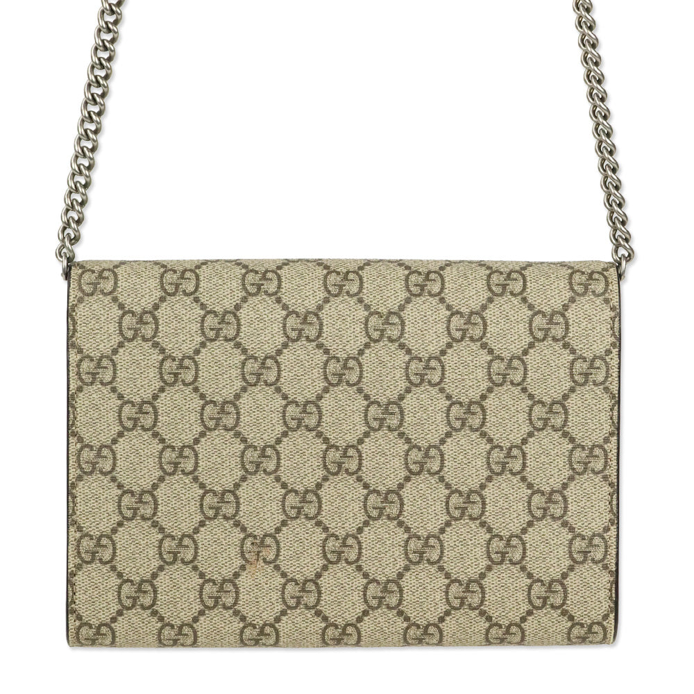 Gucci GG Coated Canvas Dionysus Small Chain Wallet