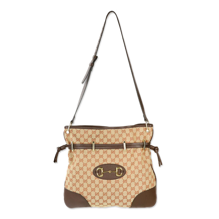 Gucci GG Monogram Canvas/Leather Horsebit 1955 Shoulder Bag