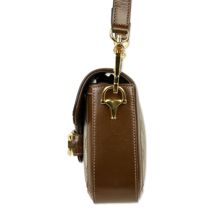 Gucci GG Supreme Canvas Horsebit 1955 Small Shoulder Bag