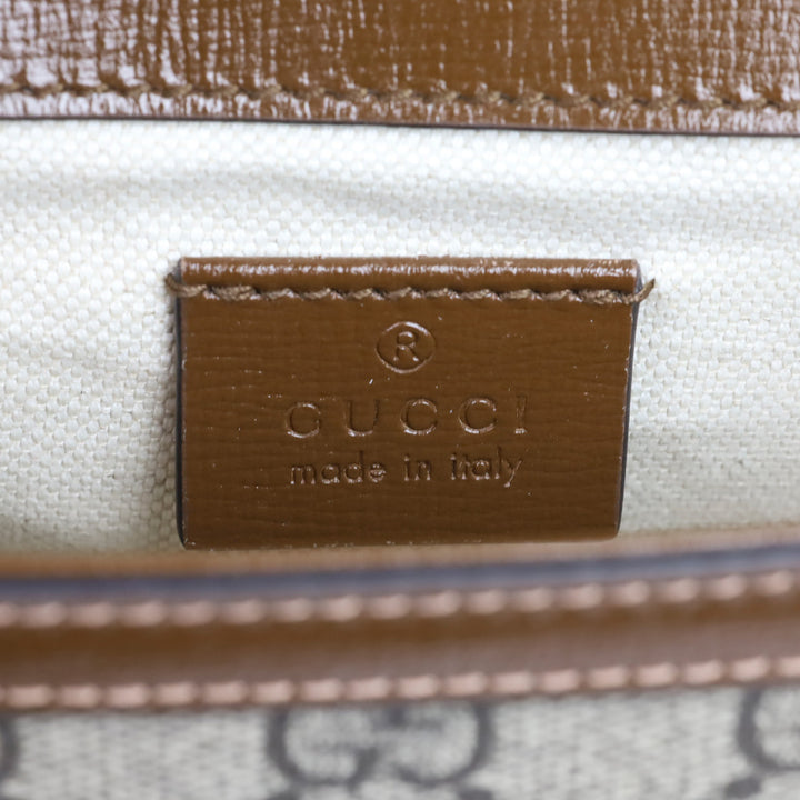 Gucci GG Supreme Canvas Horsebit 1955 Small Shoulder Bag