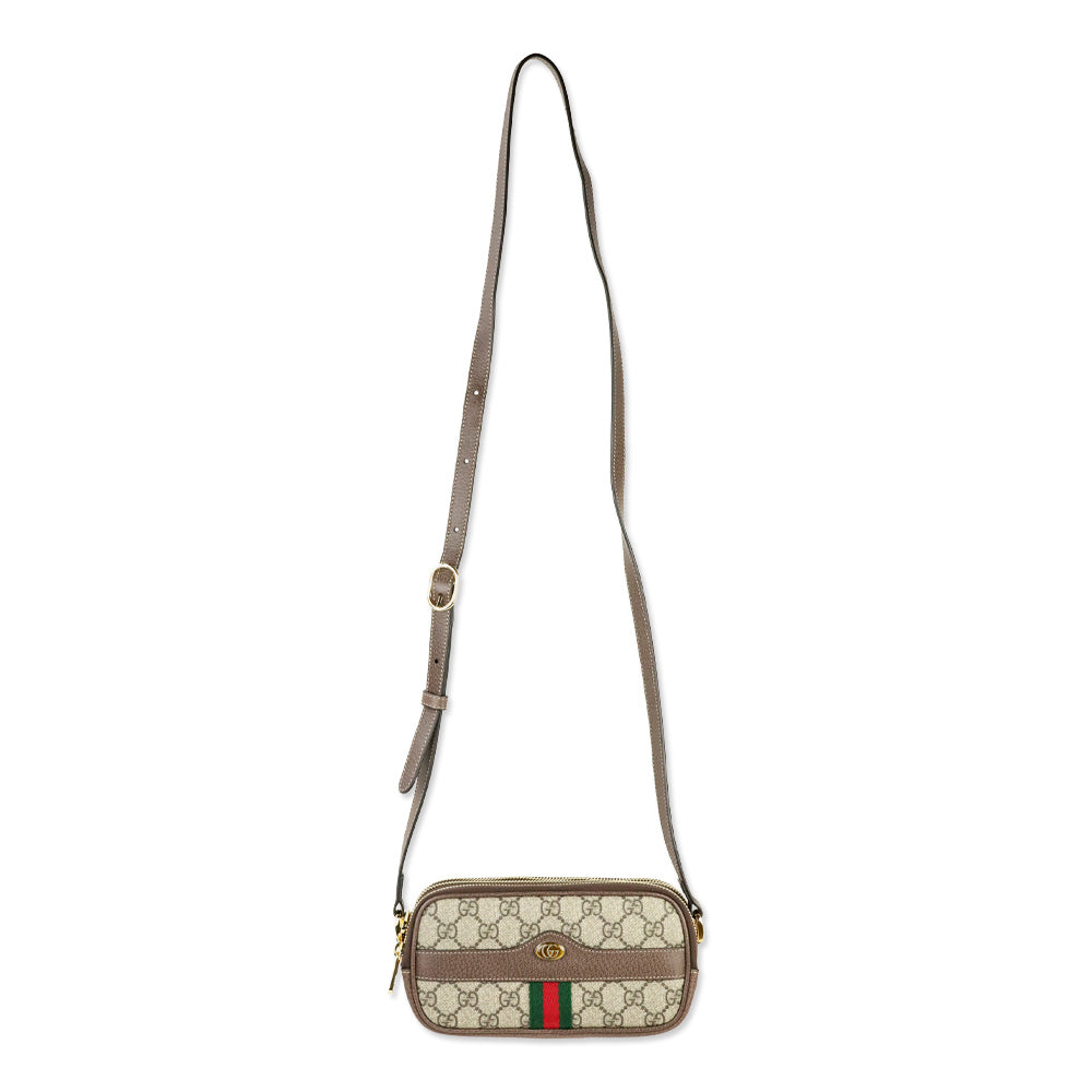 Gucci GG Supreme Canvas Web Ophidia Mini Crossbody
