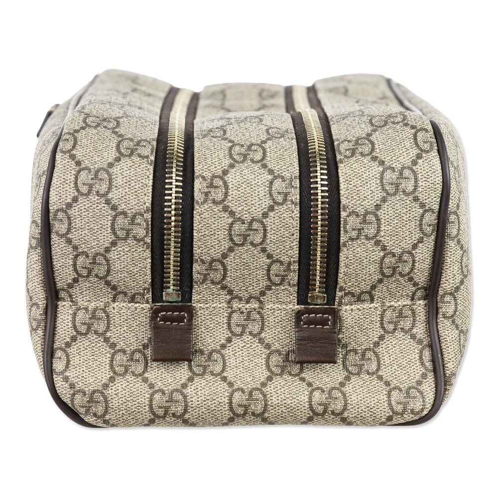 Gucci GG Supreme Double Zip Toiletry Case