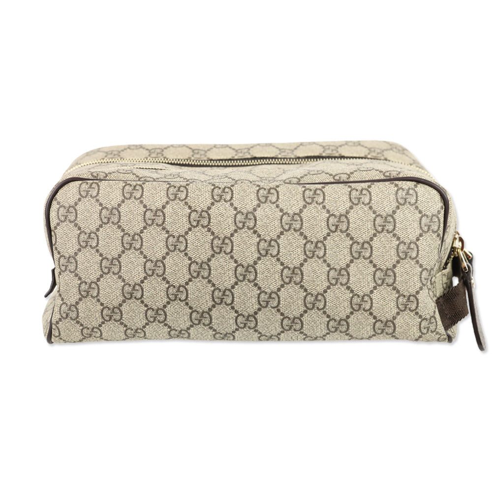 Gucci GG Supreme Double Zip Toiletry Case