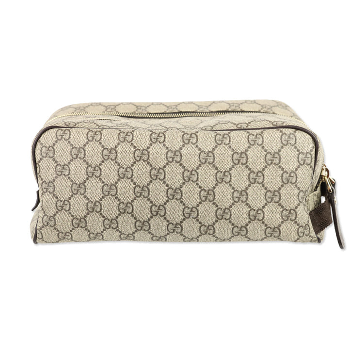 Gucci GG Supreme Double Zip Toiletry Case