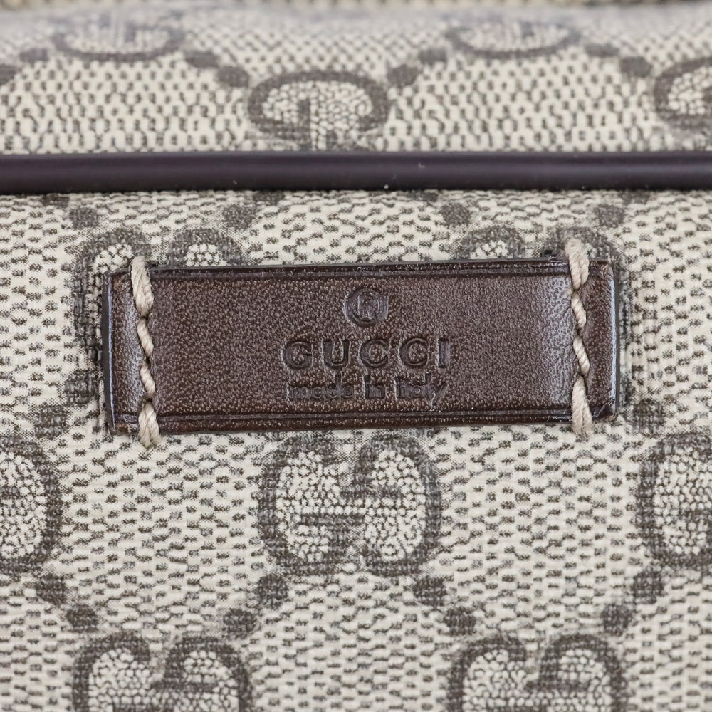 Gucci GG Supreme Double Zip Toiletry Case