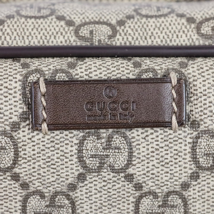 Gucci GG Supreme Double Zip Toiletry Case