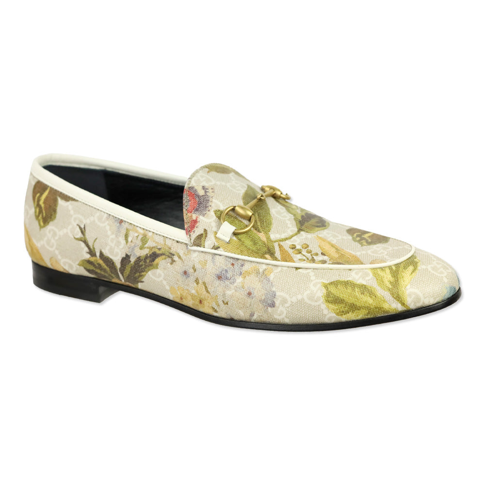 Gucci GG Supreme Floral Print Canvas Horsebit Loafer