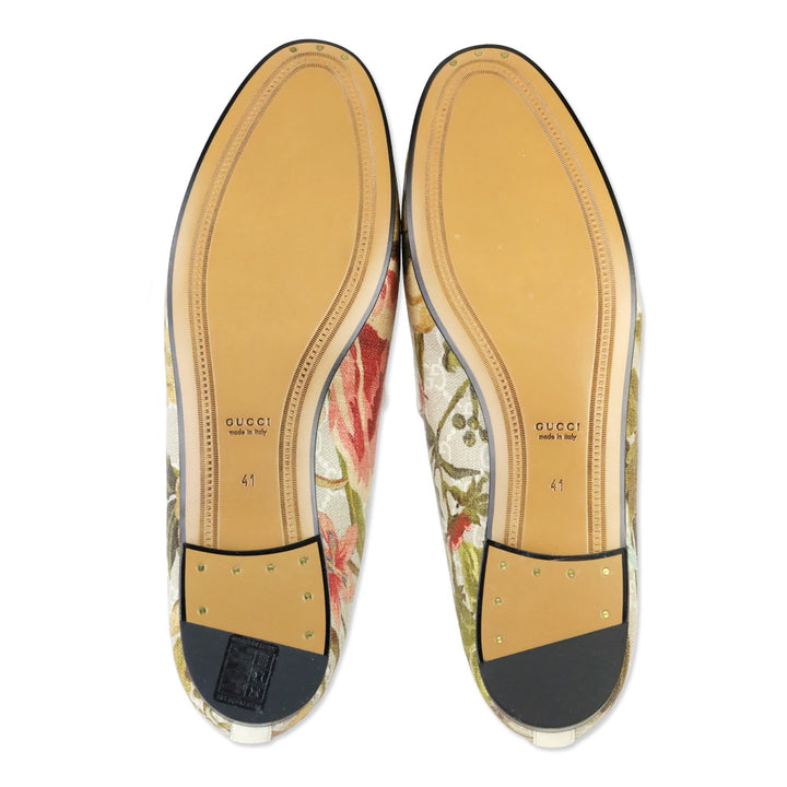 Gucci GG Supreme Floral Print Canvas Horsebit Loafer