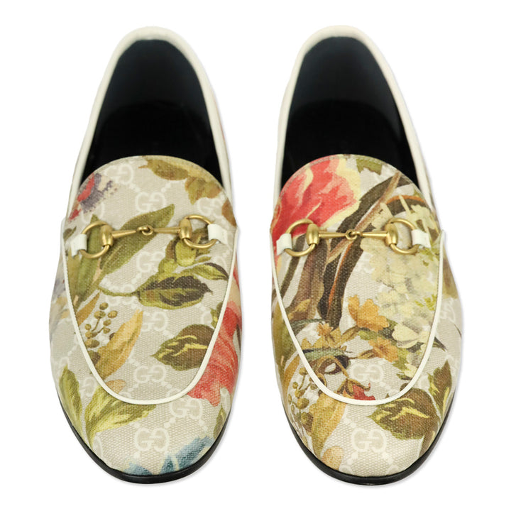 Gucci GG Supreme Floral Print Canvas Horsebit Loafer