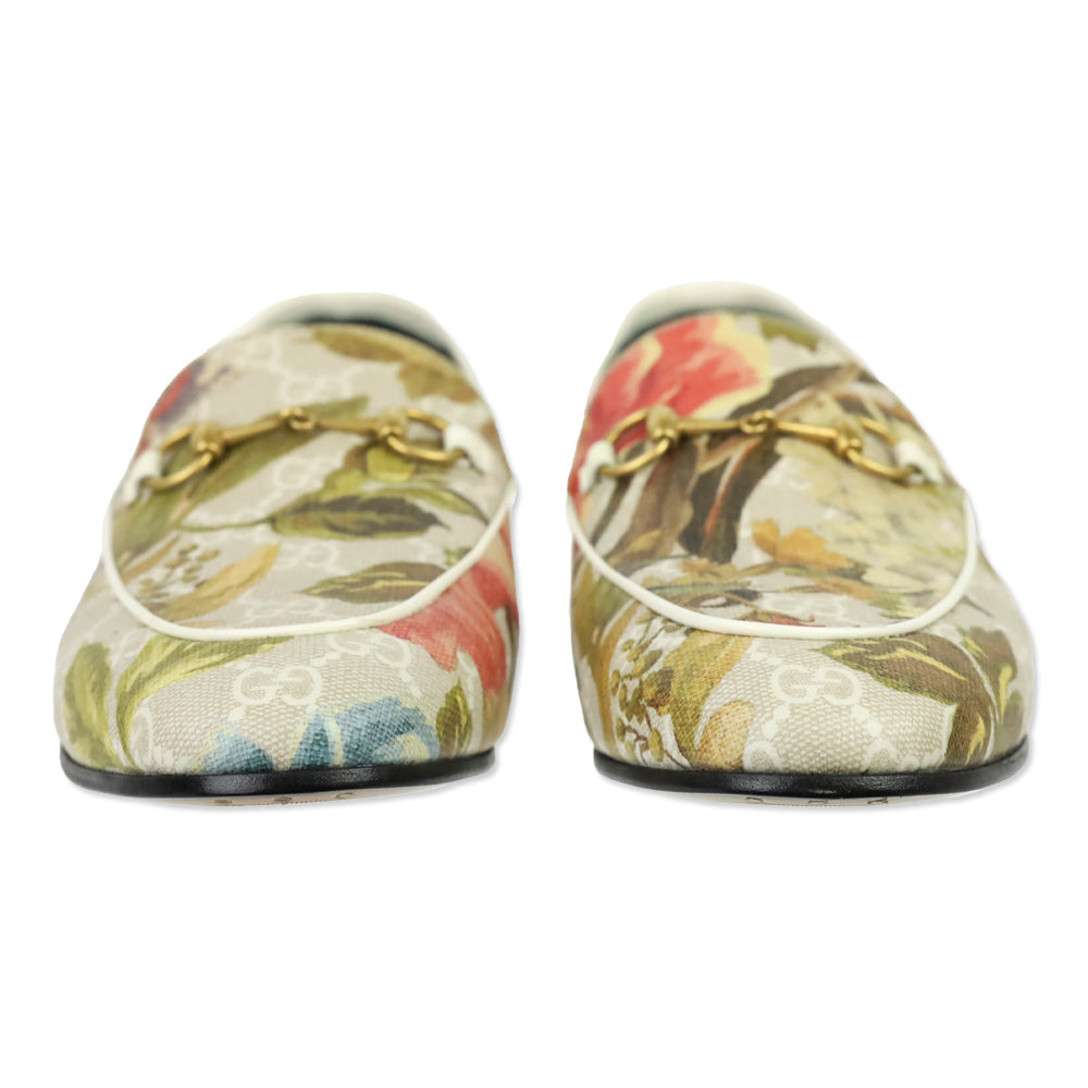 Gucci GG Supreme Floral Print Canvas Horsebit Loafer