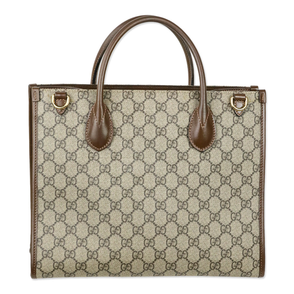 Gucci GG Supreme Monogram Azelea Small Retro Tote Bag