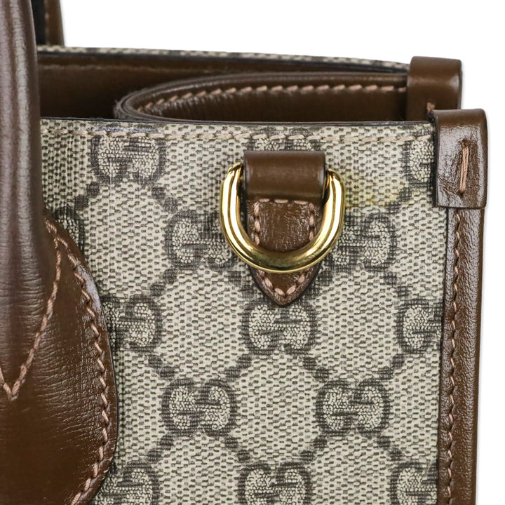 Gucci GG Supreme Monogram Azelea Small Retro Tote Bag