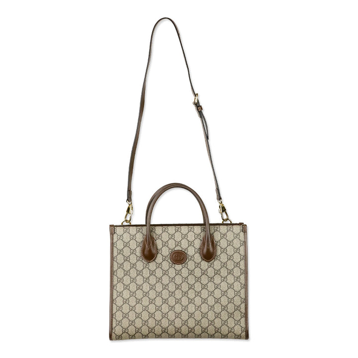 Gucci GG Supreme Monogram Azelea Small Retro Tote Bag